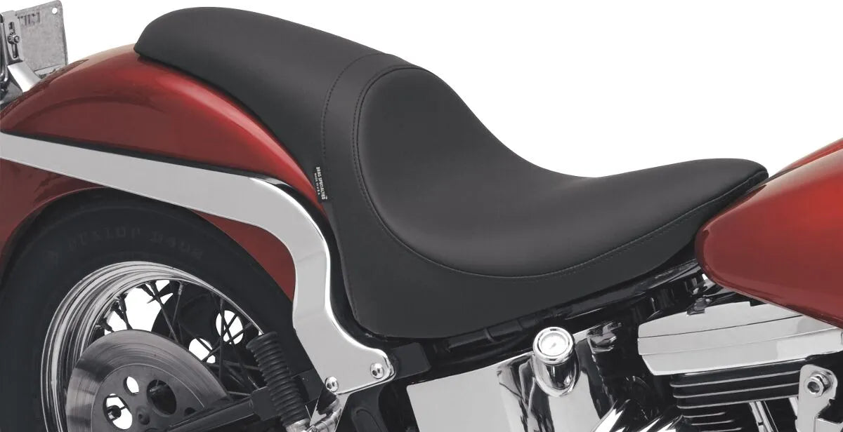 Drag Specialties Predator Seat - Low Profile, Black - For Harley Davidson