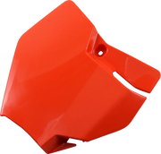 Ufo Front Number Plate - Orange