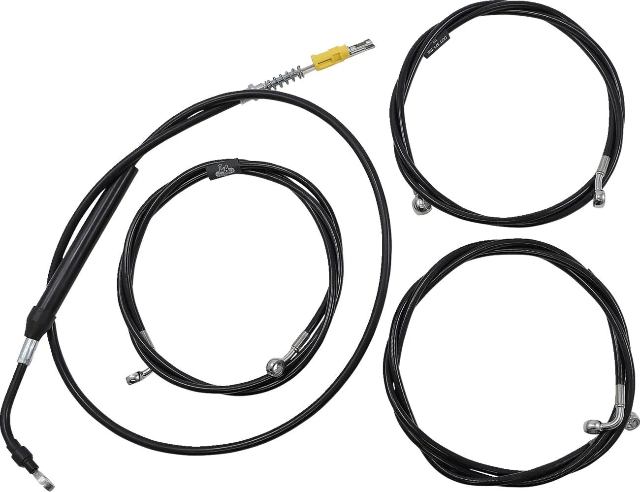 La Choppers Standard Handlebar Cable/Brake Line Kit for 18"-20"