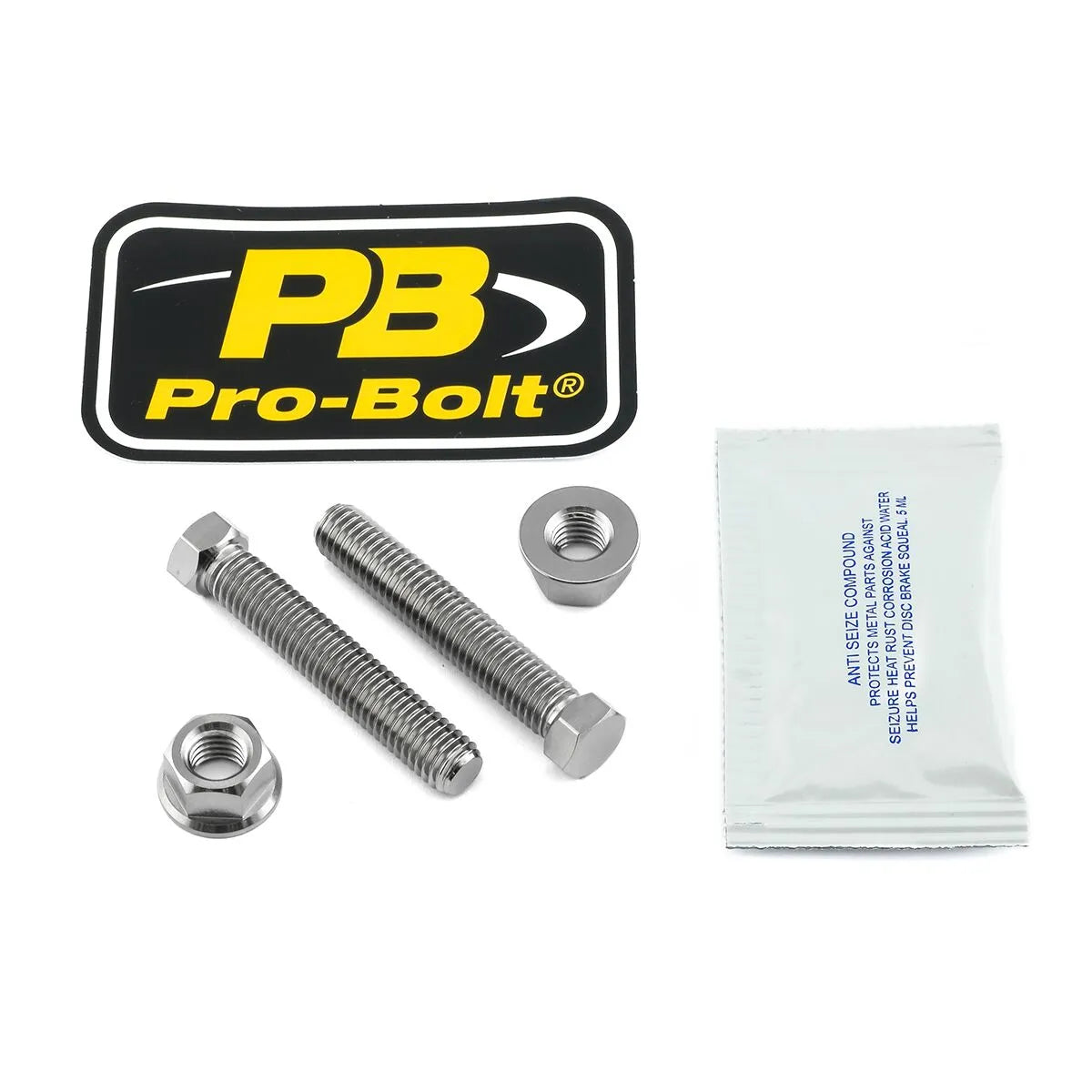 Pro Bolt Titanium Axle/chain Adjuster Nut & Bolt Set