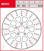 Trw Brake Rotor Fixed Round For Motorcycle - Front