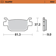 Moto-master Roadpro Sinter Scooter Brake Pad Set - Rear