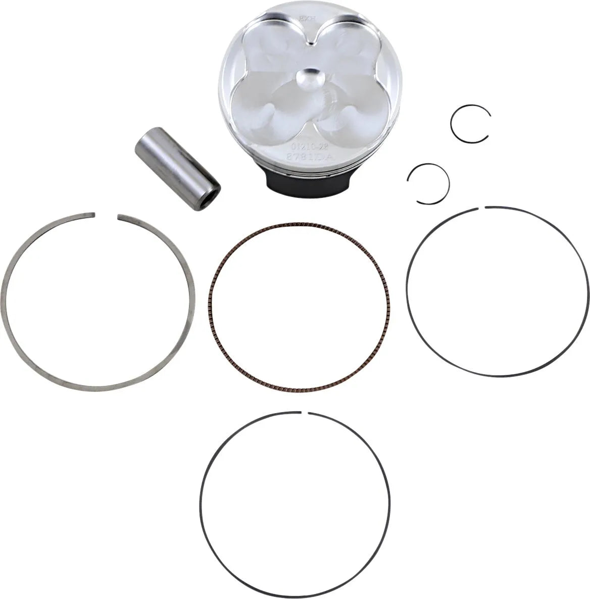 Wossner Piston Kit - 4-stroke, 77.00mm Bore
