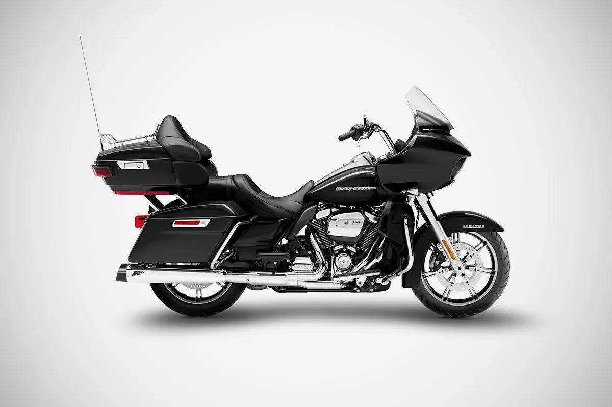 Zard 4.33" Slash-cut Slip-ons Muffler For Hd-touring E3