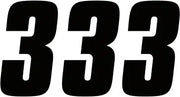 Factory Effex Number Stickers 7" Black 3-pack