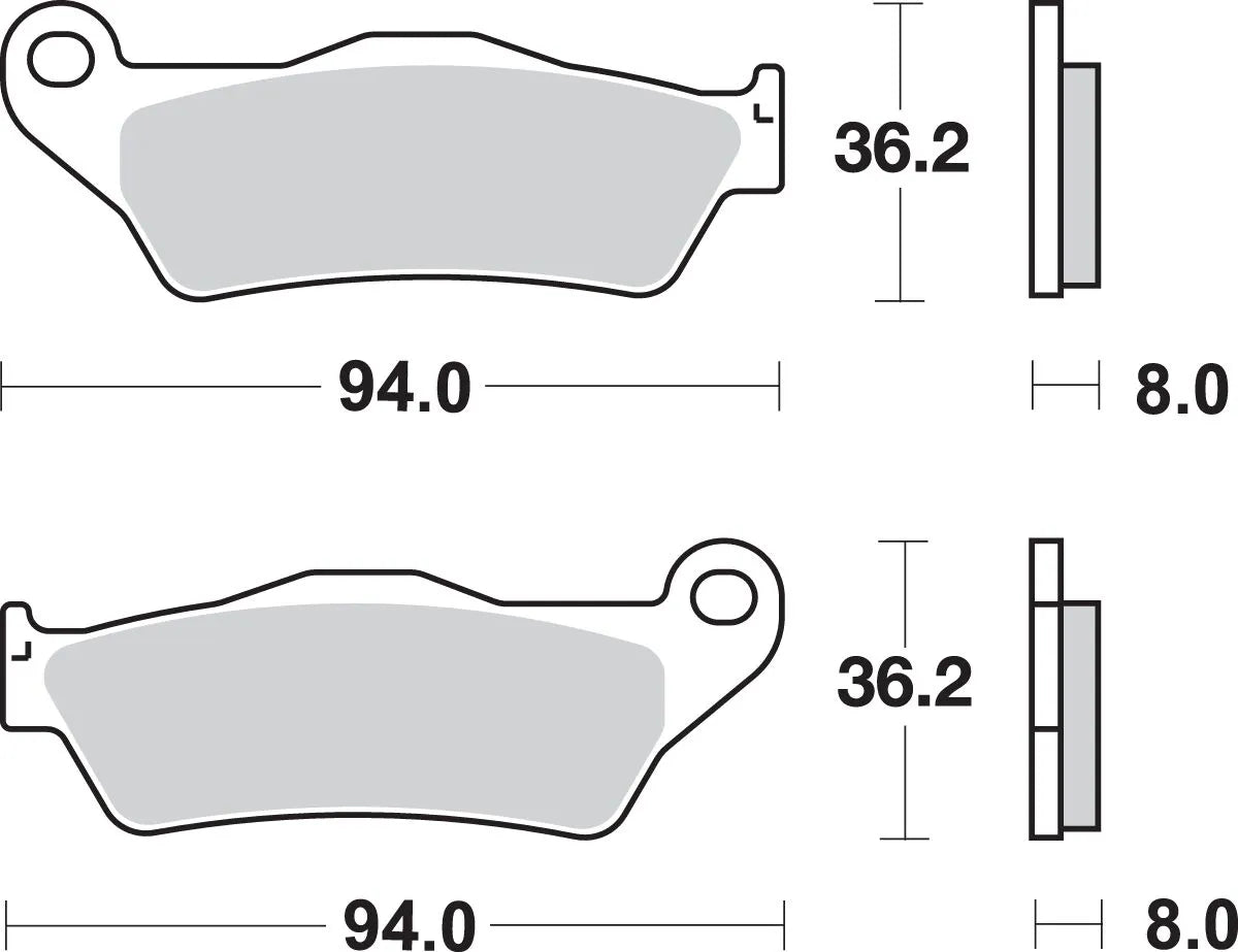 Sbs Ls Street Excel Sintered Rear Brake Pads - Front & Rear