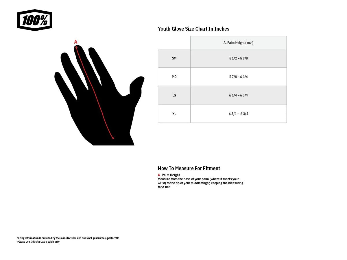 100% Youth Itrack Gloves - Red/White
