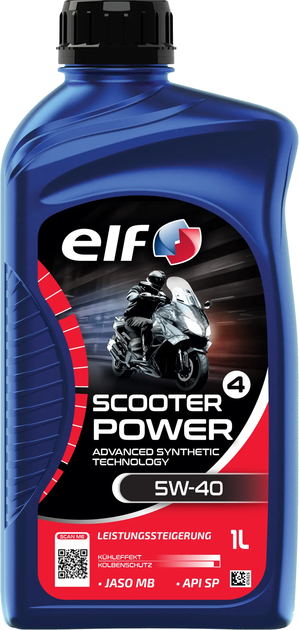 ELF Scooter 4 Power 5W-40 Advanced Synthetic Engine Oil 1 Liter