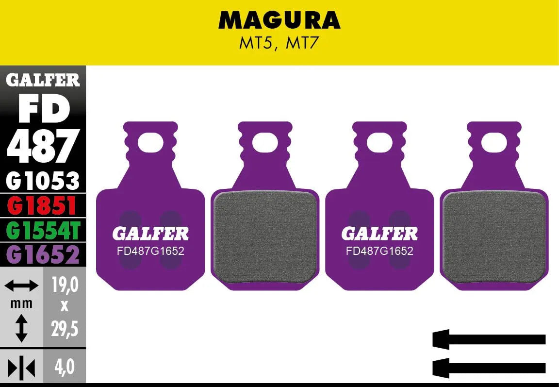 Galfer G1652 E-Bike Brake Pads for Magura MT5 MT7