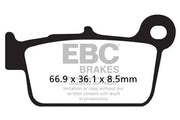 Ebc R Series Heavy Duty Sintered Brake Pads - Rear