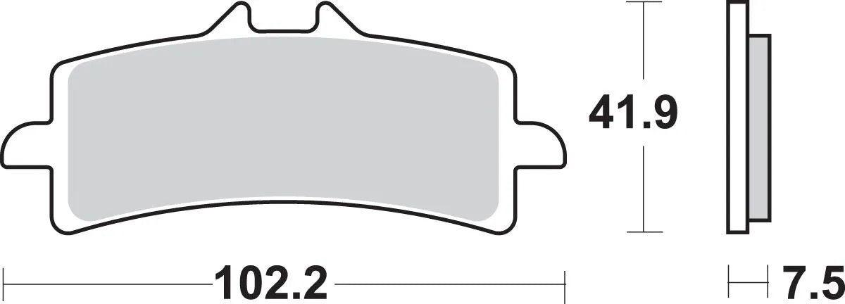 Sbs Hs Street Excel Sintered Front Brake Pads - Front