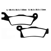 Moto-master Nitro Atv Brake Pads Sintered Metal - Front & Rear