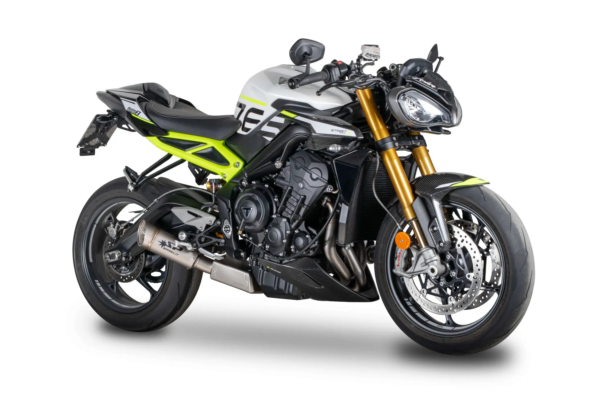 Spark Grid-o Full Exhaust System - Titanium Muffler - ECE Street Legal Approved