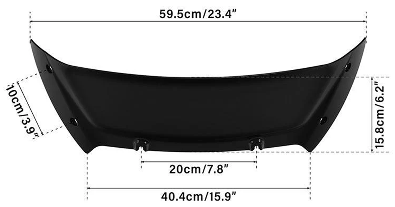 Zodiac Windshield for Sharknose Fairings 2023 to Present