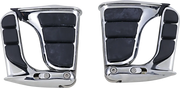 Kuryakyn Swingwing Pegs - Chrome/black Folding Footpegs