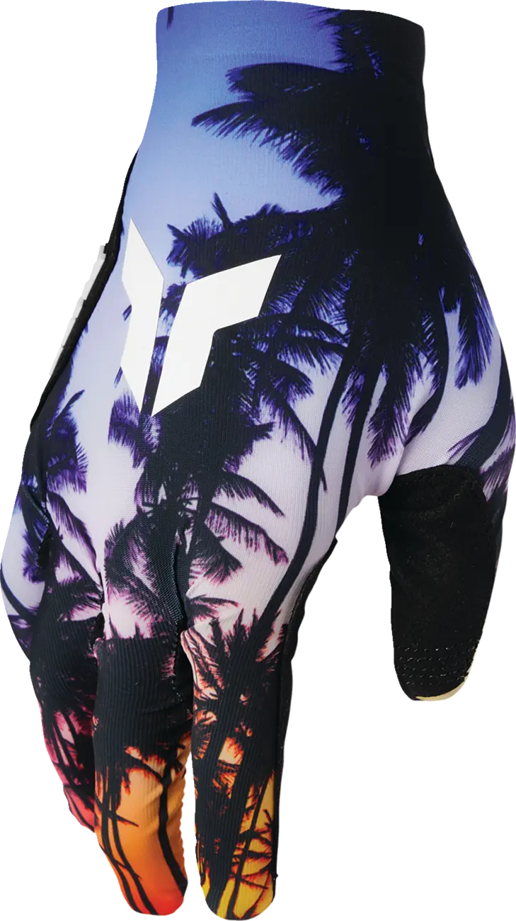 Thor Sportmode Sd Gloves - Black/Blue/Orange/Light Purple