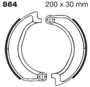 Ebc Standard Brake Shoes - Organic Base - Front