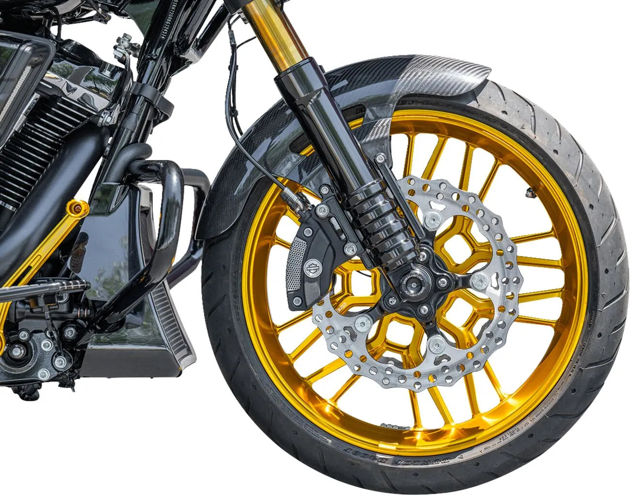Arlen Ness Cafe Carbon Fiber Front Fender for 19" Wheel