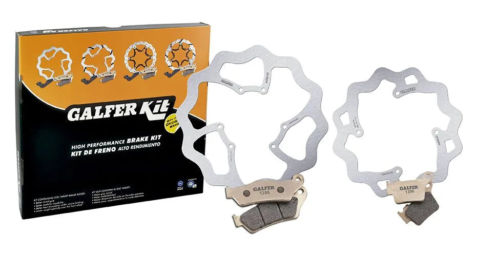 Galfer Oem Replacement Wave Rotor Brake Kit - Rear