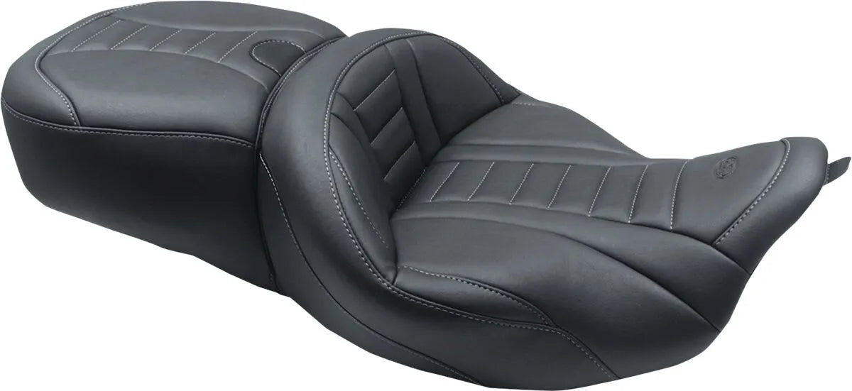 Mustang One-piece Deluxe Touring Seat - For Harley Davidson