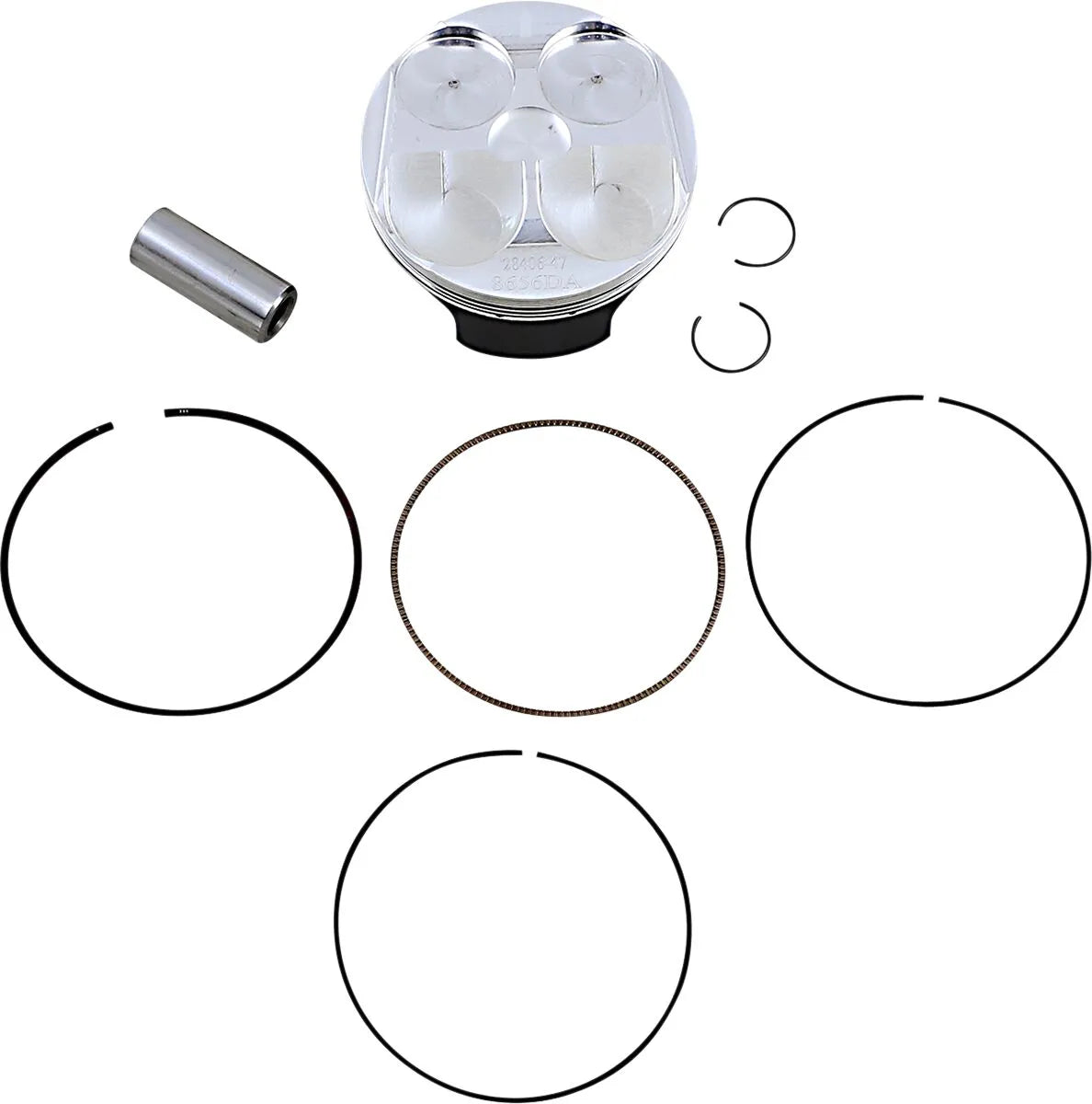 Wossner Piston Kit - 78.00mm Bore, 4-stroke Engine