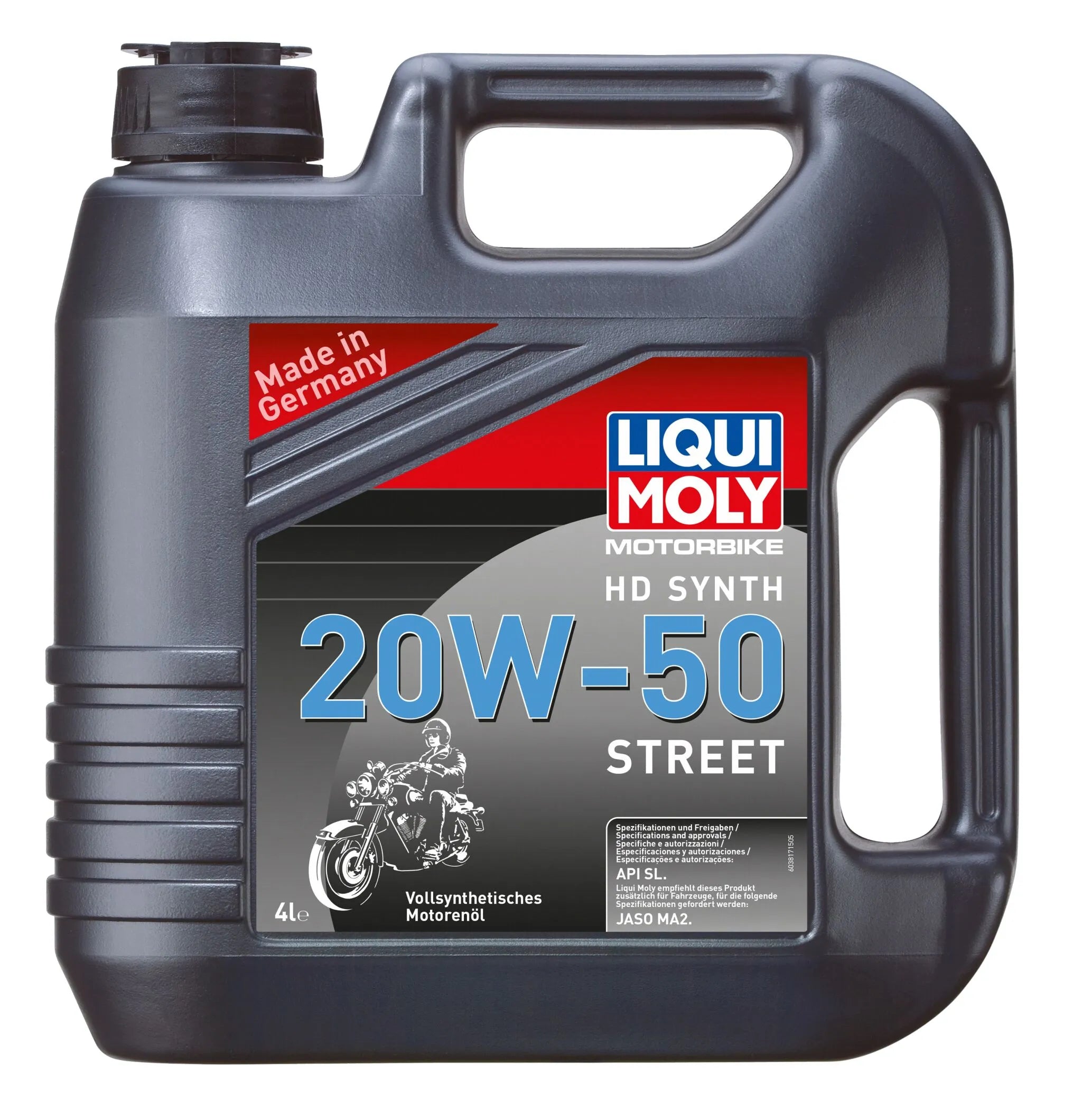 Liqui Moly 20w-50 Street Motor Oil For 4-stroke Engines 4 liter