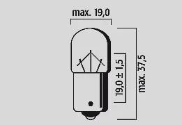 Flosser 12v 10w Amber Filament Bulb