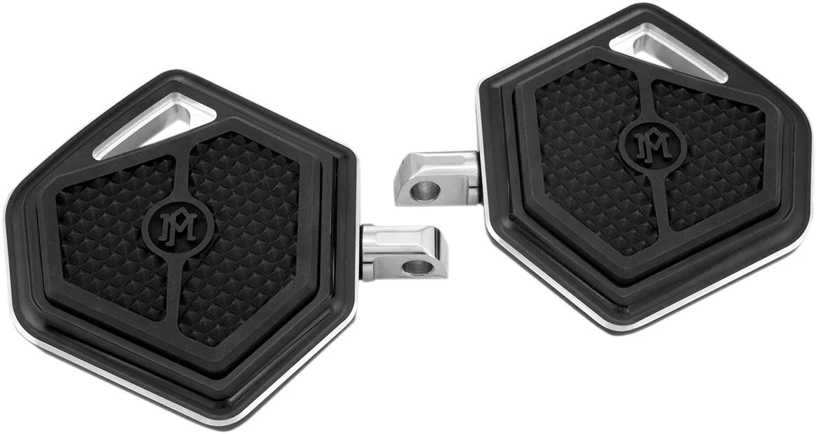 Performance Machine Floorboards - Black Billet Aluminum
