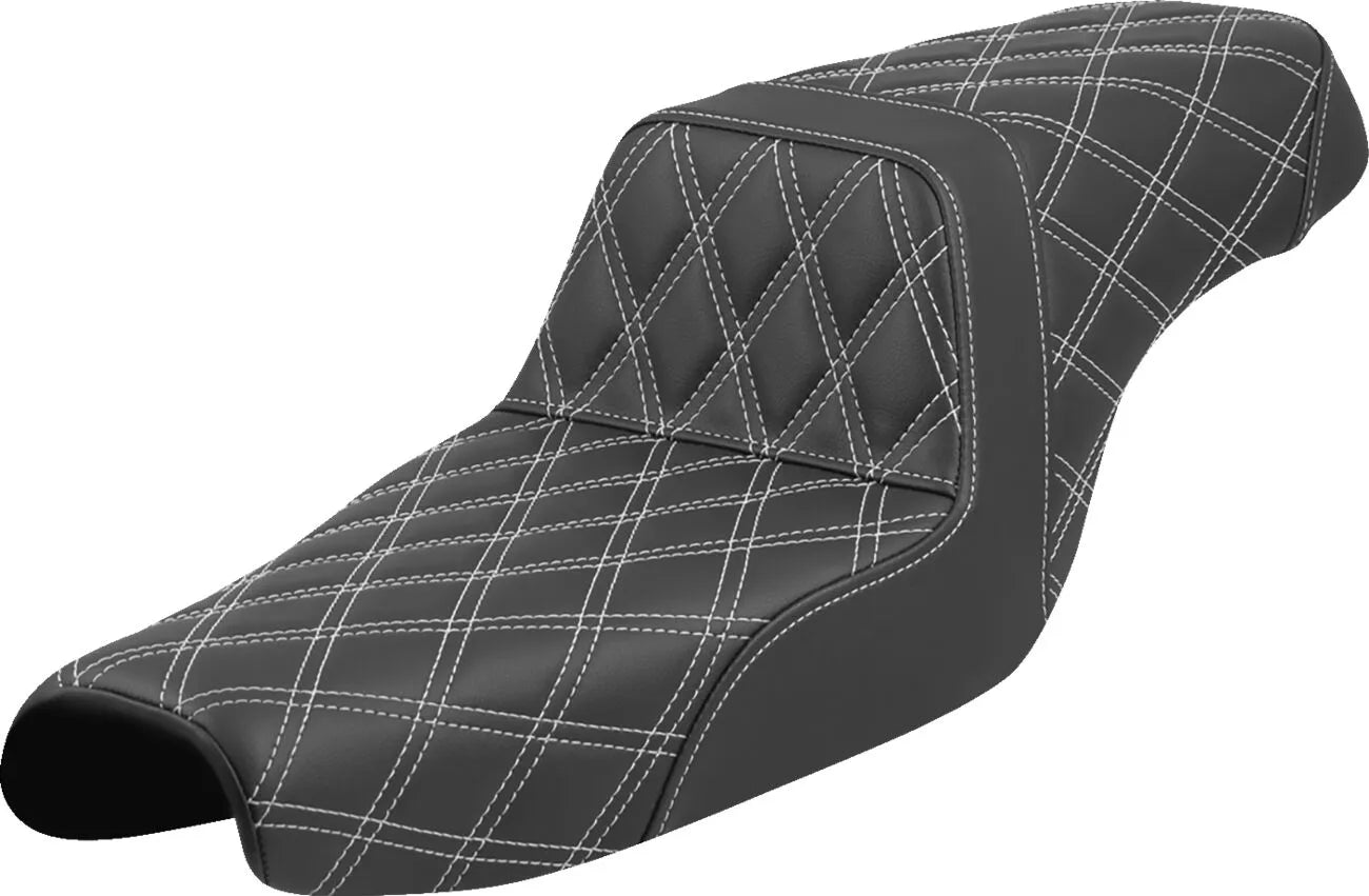 Saddlemen Lattice Stitch Step-up Seat - For Harley Davidson