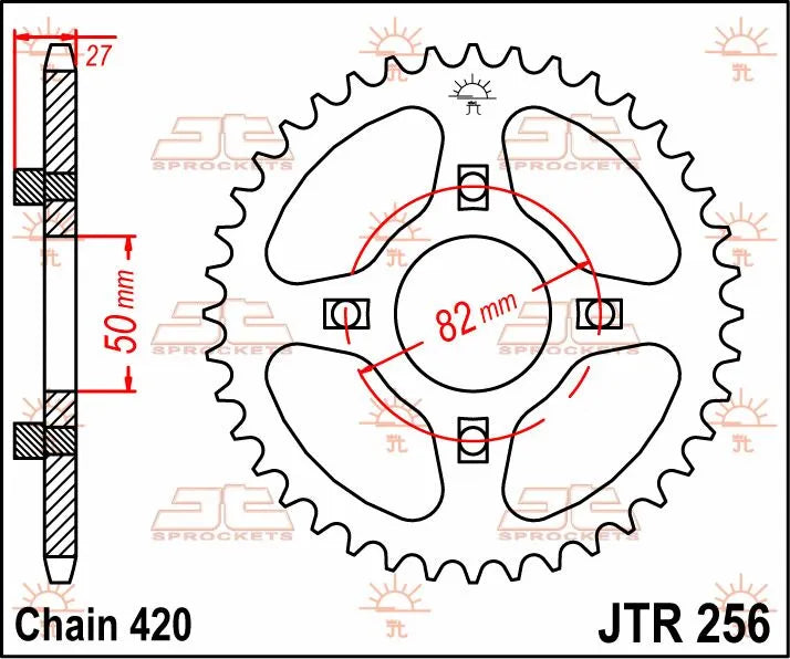 Jt Sprockets Steel Rear Sprocket 40t