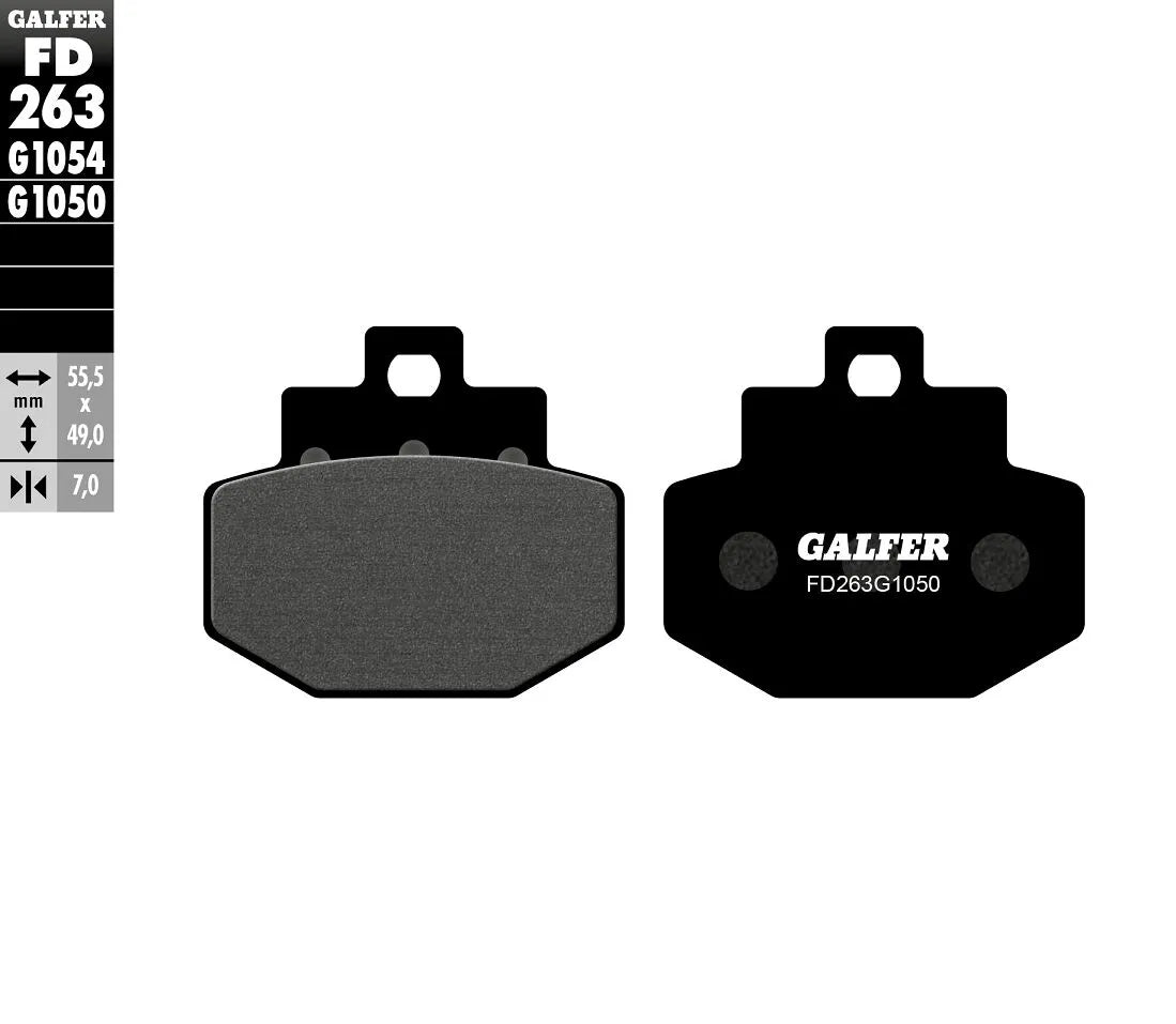 Galfer Semi-metallic Brake Pads For Oem Replacement - Rear