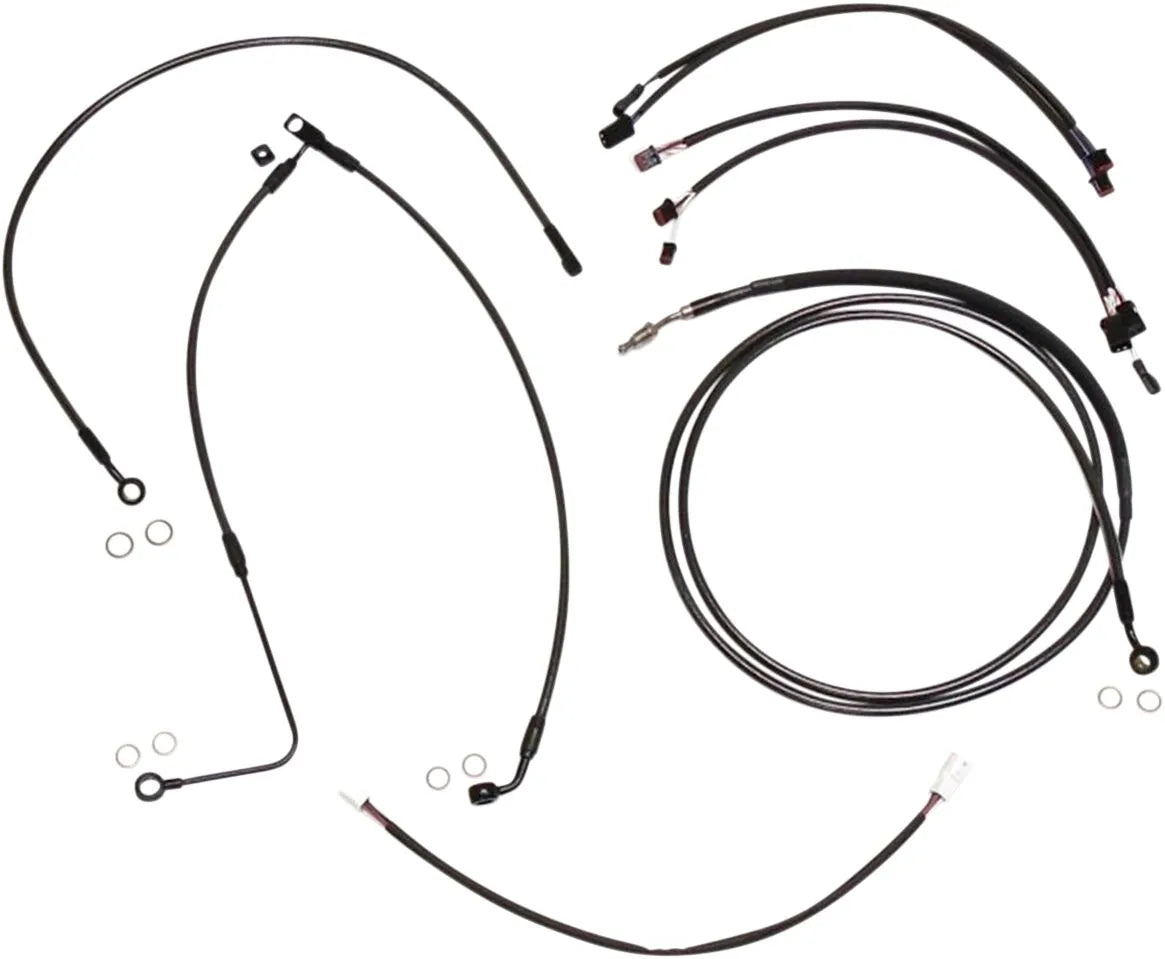 Magnum Shielding Black Pearl Handlebar Kit for Ape Hangers