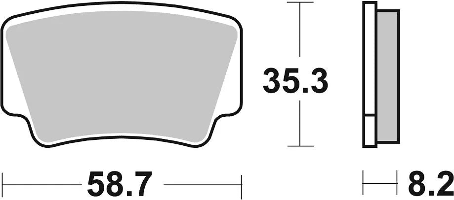 Sbs Si Offroad Sintered Brake Pads - High Performance - Rear