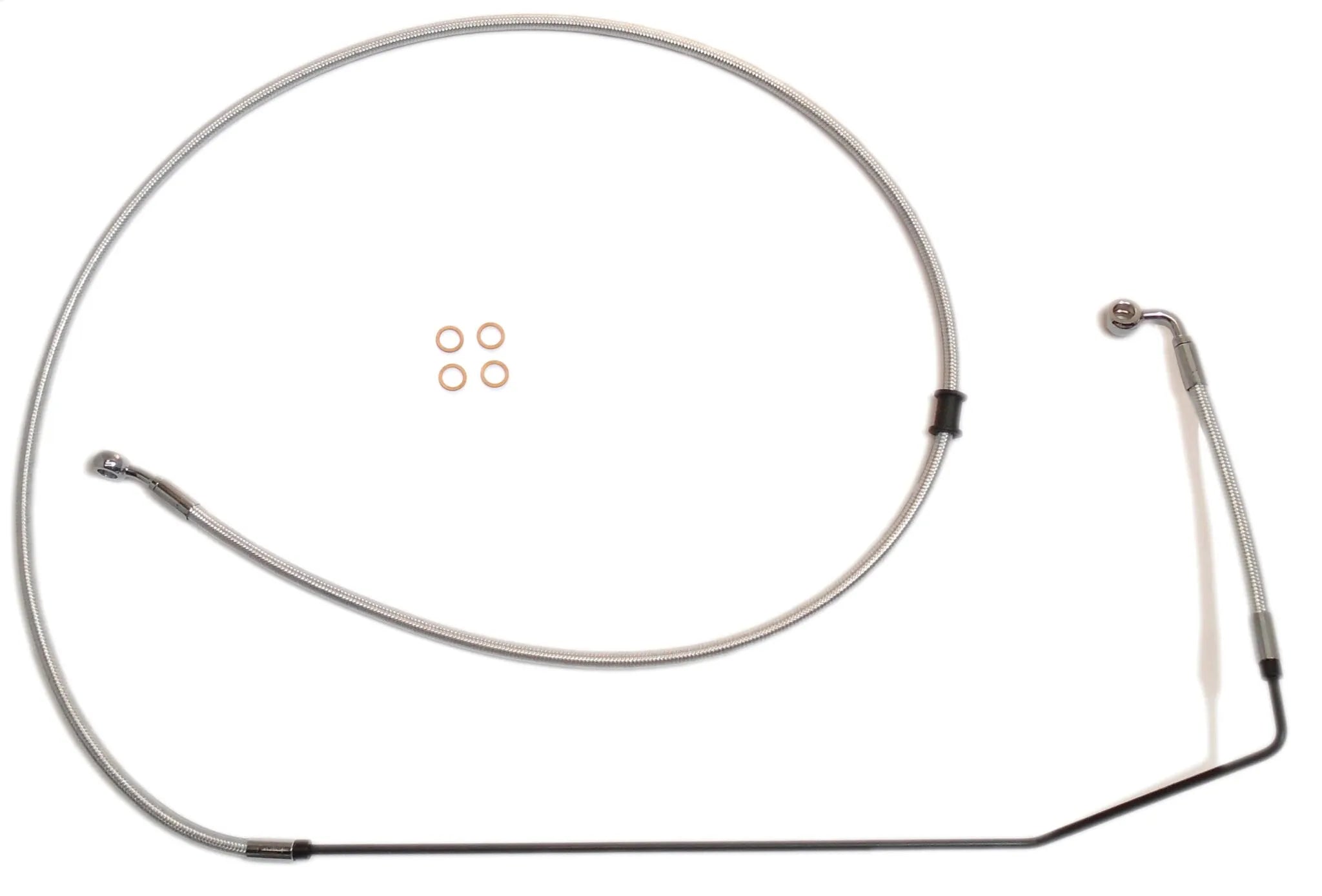 Magnum Shielding Braided Front Brake Line With Abs