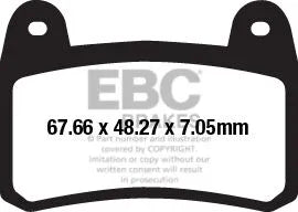 Ebc Fa-hh Series Sintered Brake Pads - Front