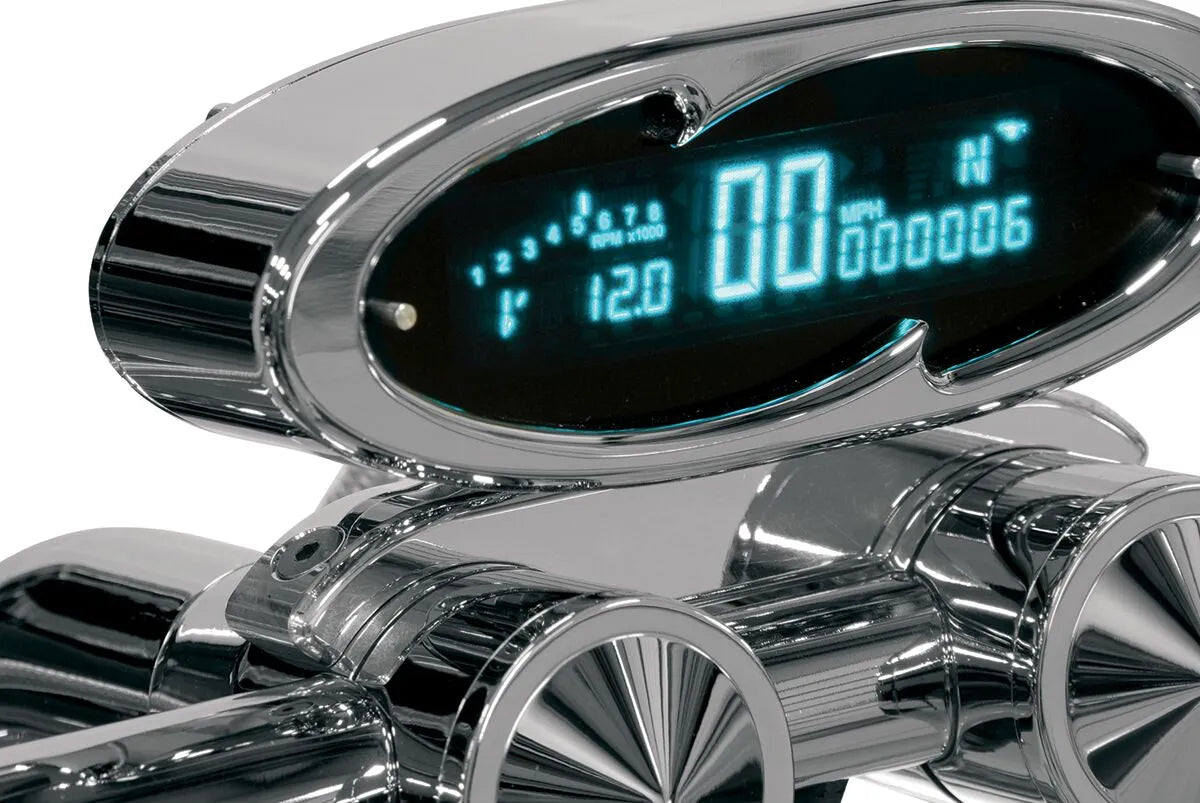 Dakota Digital Speedometer Mount 1-1/4" Chrome