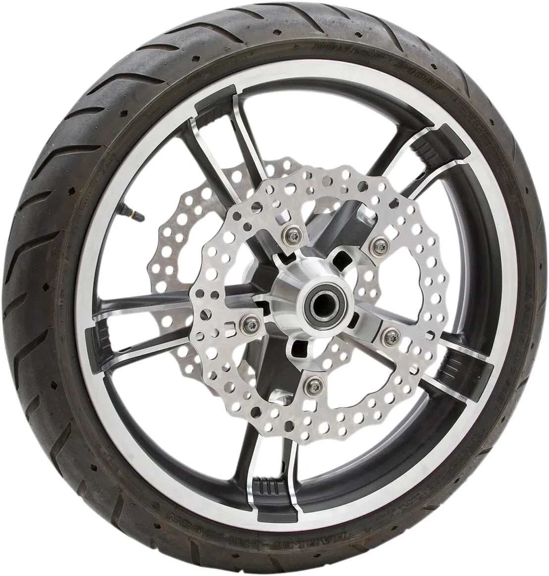 Arlen Ness Jagged Floating Rotor For V-twin - Front