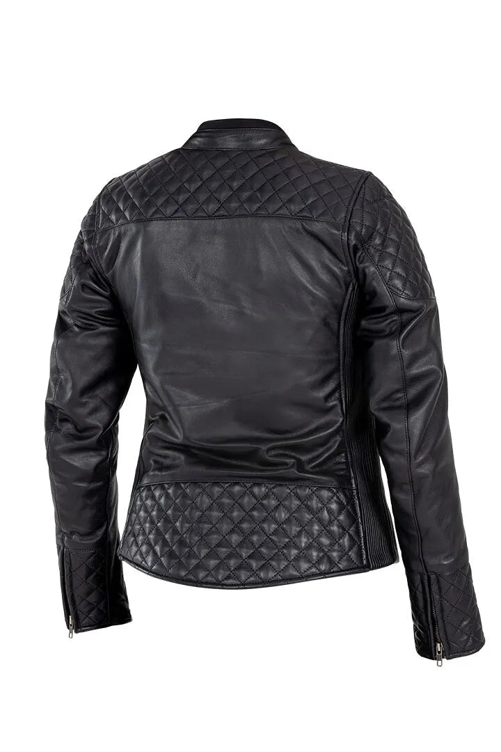 John Doe Women's Adina Leather Motorcycle Jacket - Black
