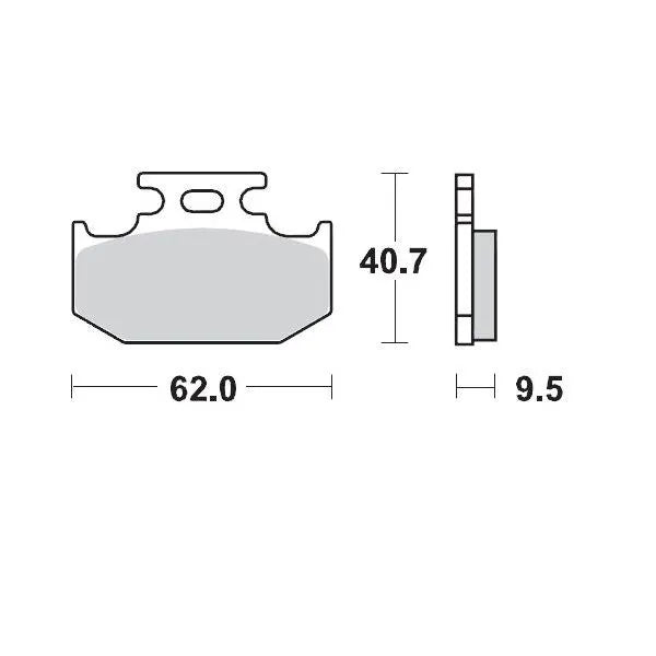 Moto-master Racing Brake Pads For Offroad - Rear