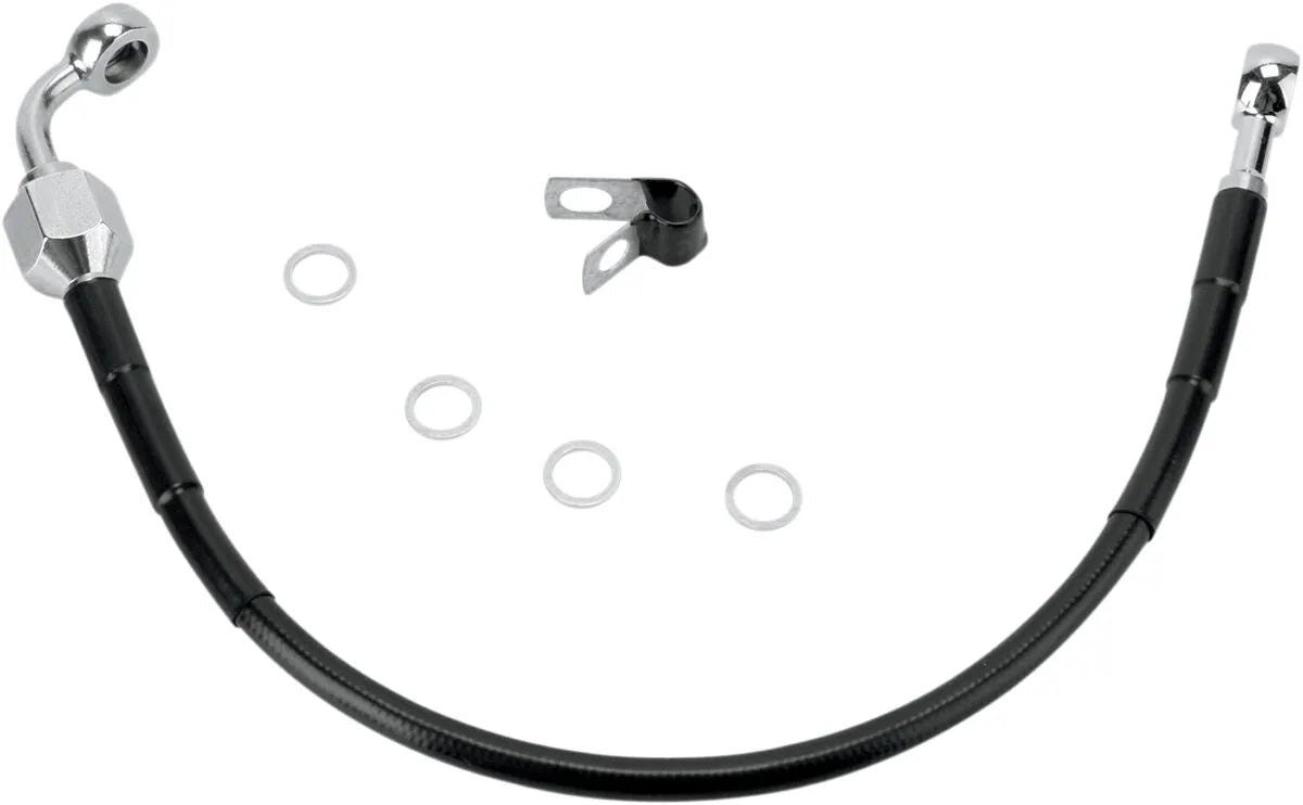 Drag Specialties Stainless Steel Brake Line Kit Rear
