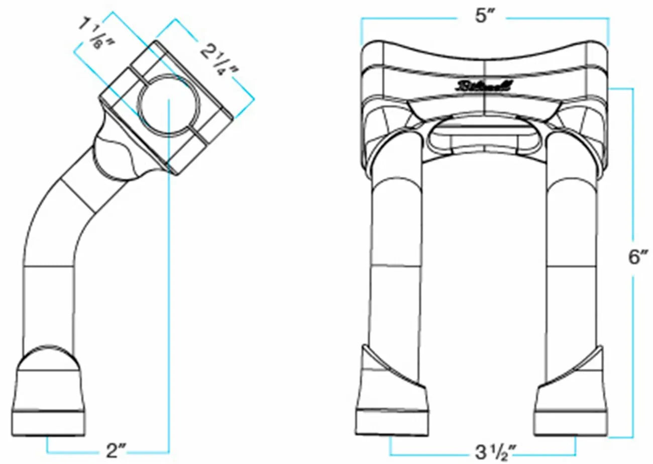 Biltwell Murdock O/s Risers Chrome 6"