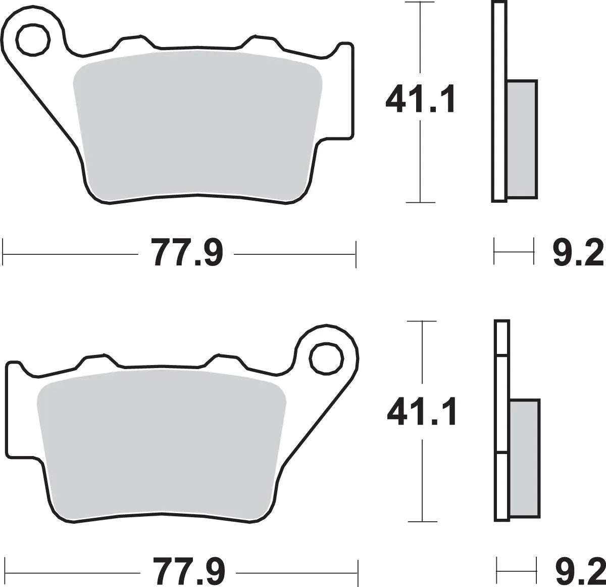 Sbs Ls Street Excel Sintered Metal Rear Brake Pads - Rear