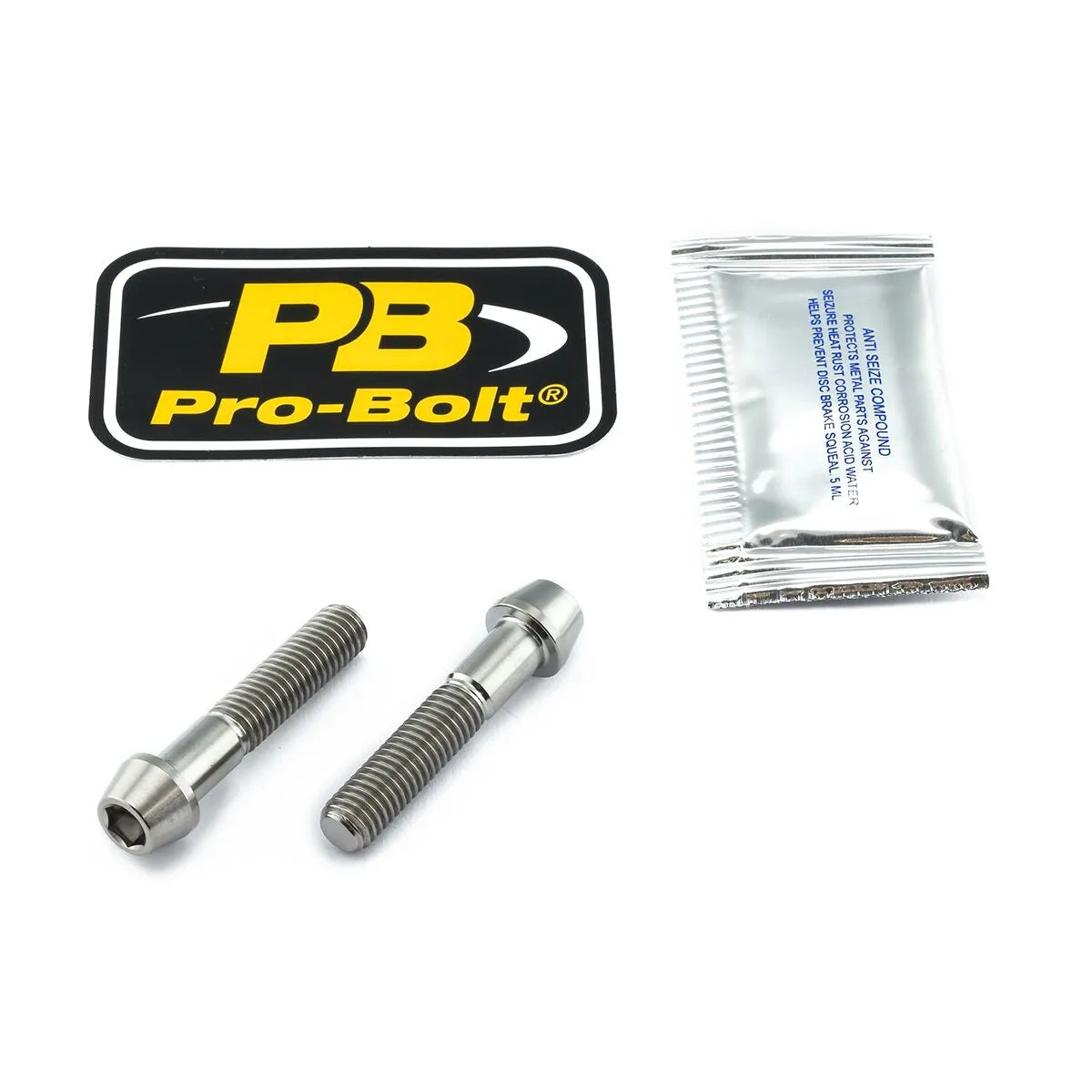 Pro Bolt Titanium Brake Caliper Pinch Bolt Set