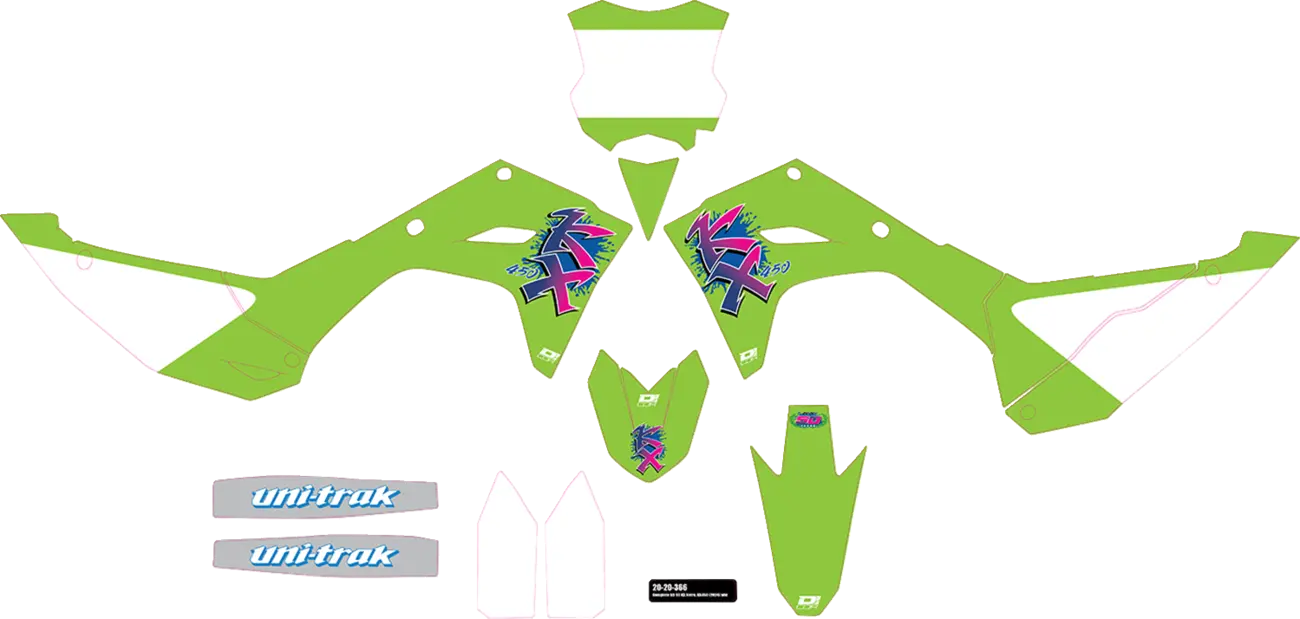 D'cor Visuals Complete Graphics Kit For Kawasaki Kx