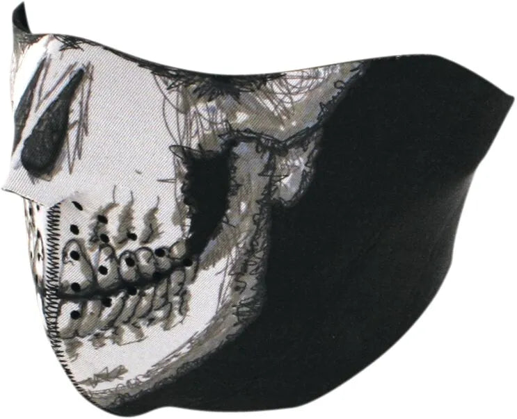 Zan Headgear Neoprene Half Mask Skull Face