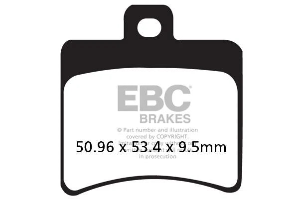 Ebc Sfa-hh Sintered Brake Pads For Scooters - Rear