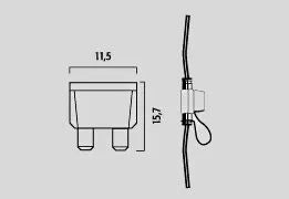 Flosser 15a Mini Plug-in Fuses
