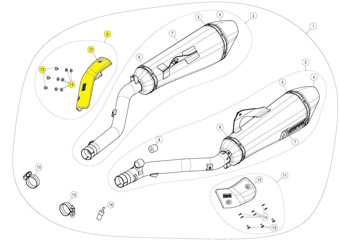 Akrapovic Replacement Exhaust Component