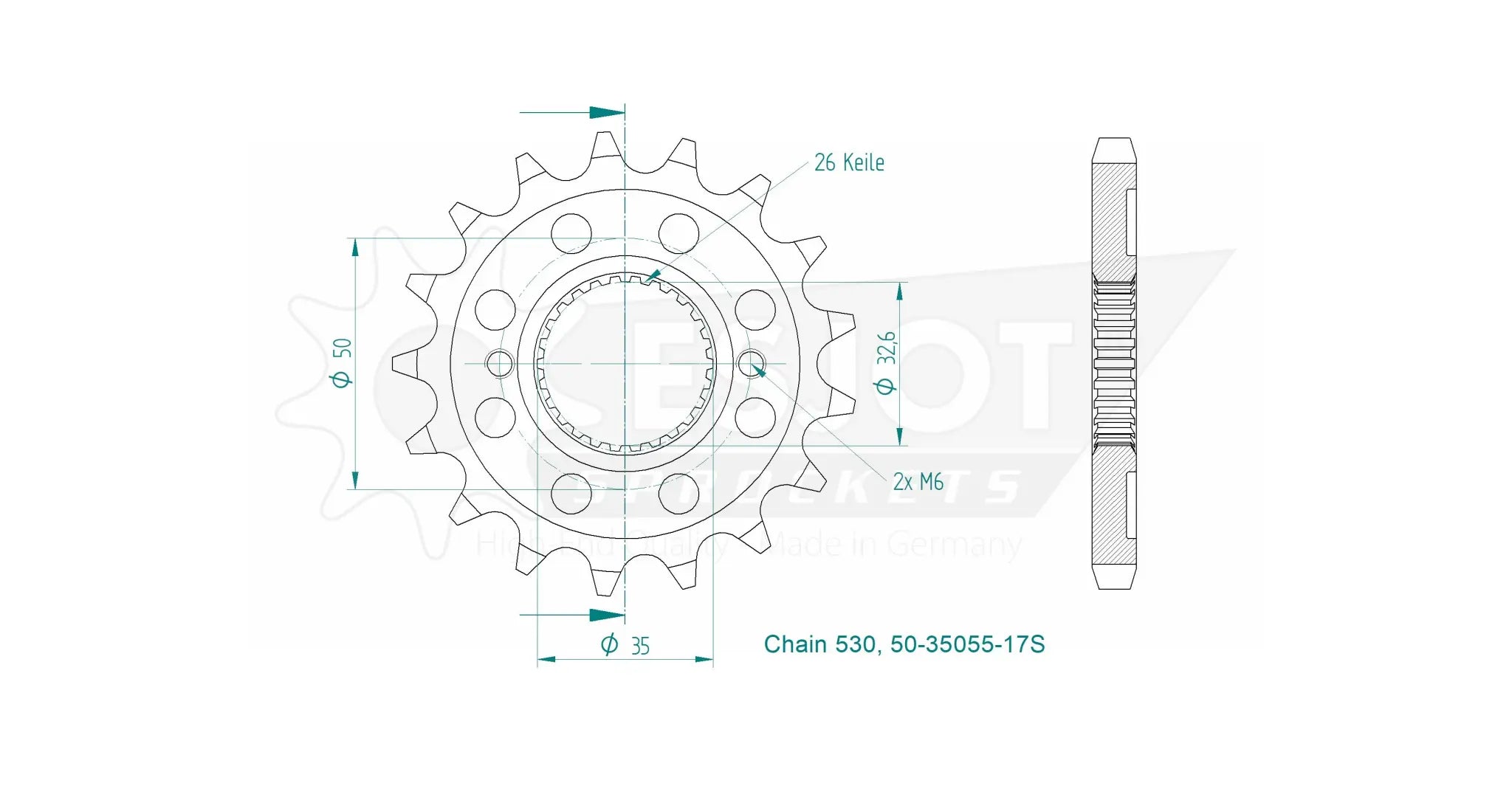 Esjot Sport Sprocket Front 530
