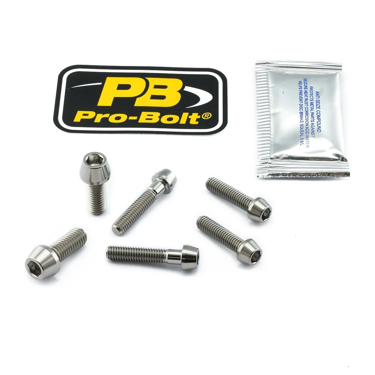 Pro Bolt Titanium Clip-on / Handle Bar Mount Bolt Kit